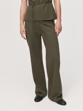 Mango NWT Straight-fit‎ Knit Pants with Elastic Waist